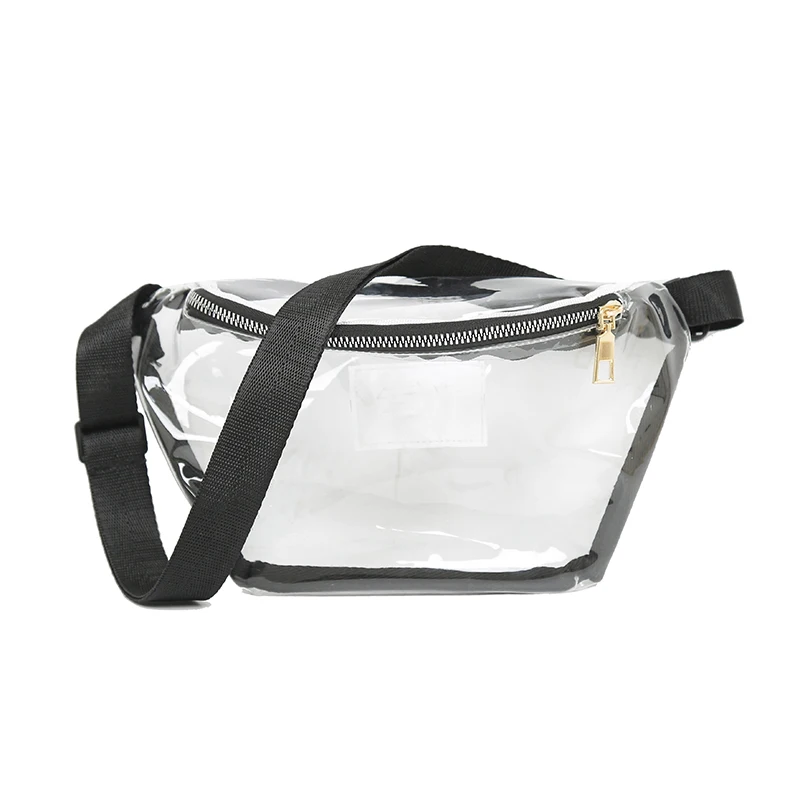 

2019 fashion transparent waterproof pvc clear fanny pack, Color1/2