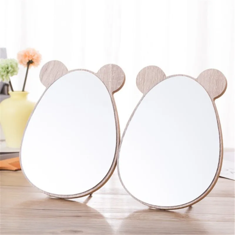 

Single Sided Animal Shape Cute Design Makeup Mirror Wood Table Mirror