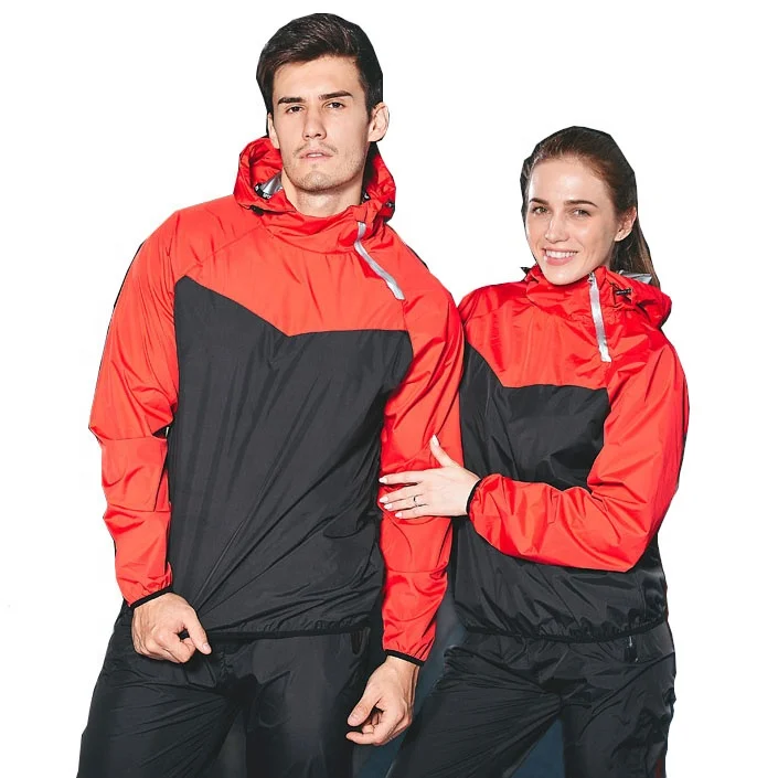 

Custom Silver Coated Mens Women Sweat Sauna Suit Body Slimming Sweat Suit Running Gym Loss Weight Sweat Sauna Jacket and Pants, Various colors