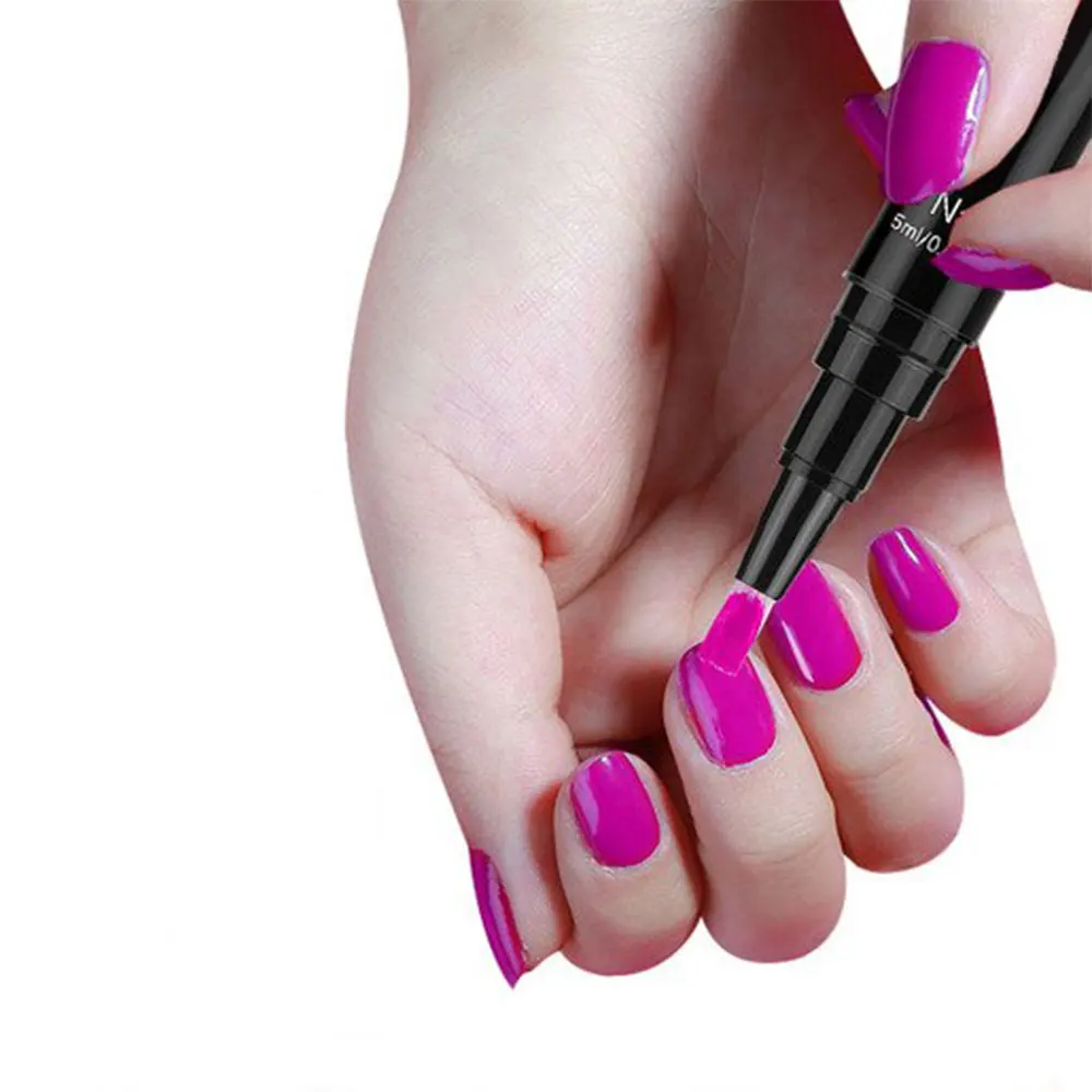 

Nail polish pencil varnish lacquer brush kit sets small capacity uv led soak off one step gel nail polish pen for diy starters, 800 colors one step gel pen
