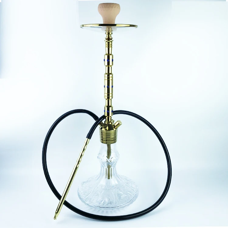 

Large Aluminum Plating Gold Germany Hookah Crystal Bottle Shisha Smoking