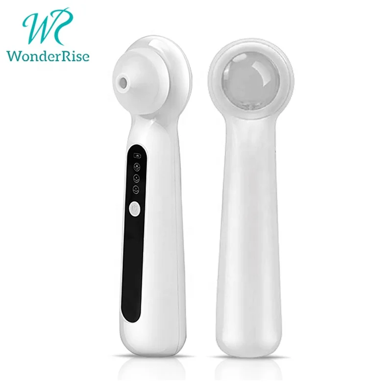 

Electric Portable Acne Removal Visible Blackhead Remover Vacuum Pore Cleaner with Magnifier, White