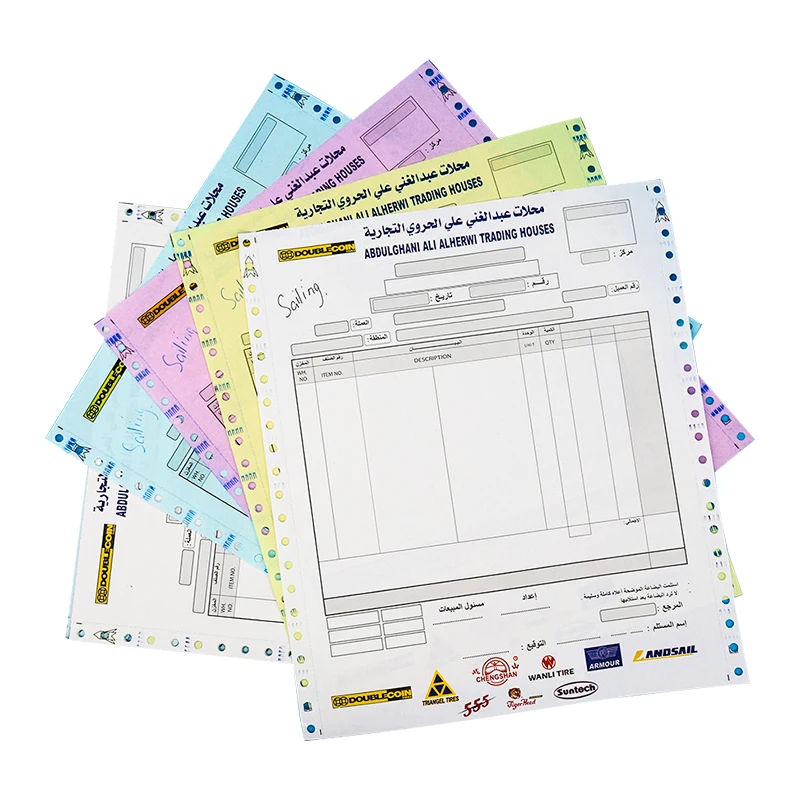 

Continuous Computer Forms Carbonless Paper 1/2/3/4plys 9 .5''x5.5''/11''