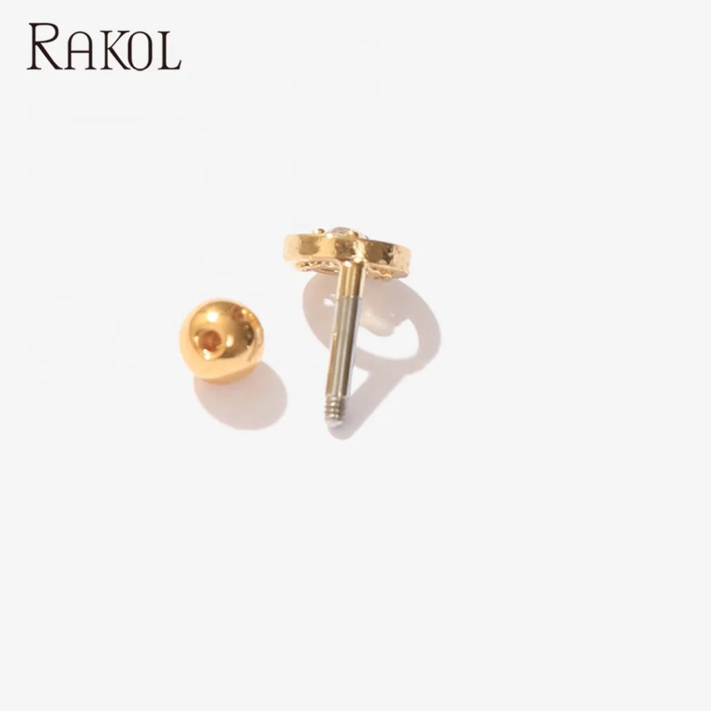 

RAKOL EP2629 jewelry sets for women 2020 18k gold plated stud earrings, Picture shows