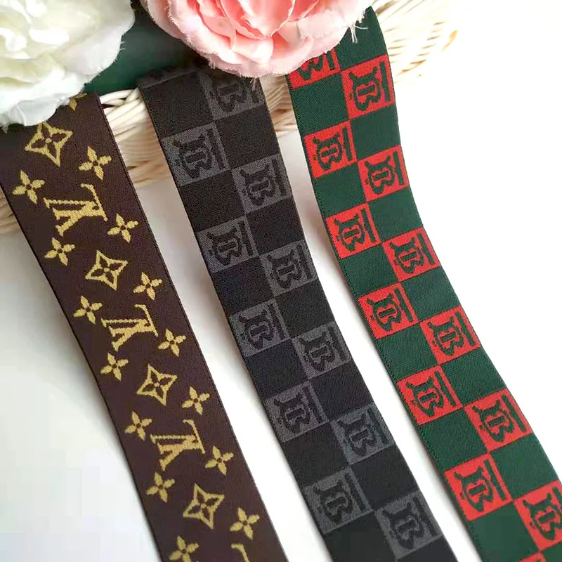 

New Plaid jacquard elastic belt nylon elastic belt skirt accessories