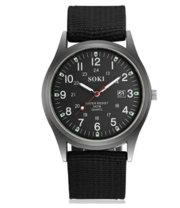 

Fashion Unique Factory Simple canvas Wrist men watch casual