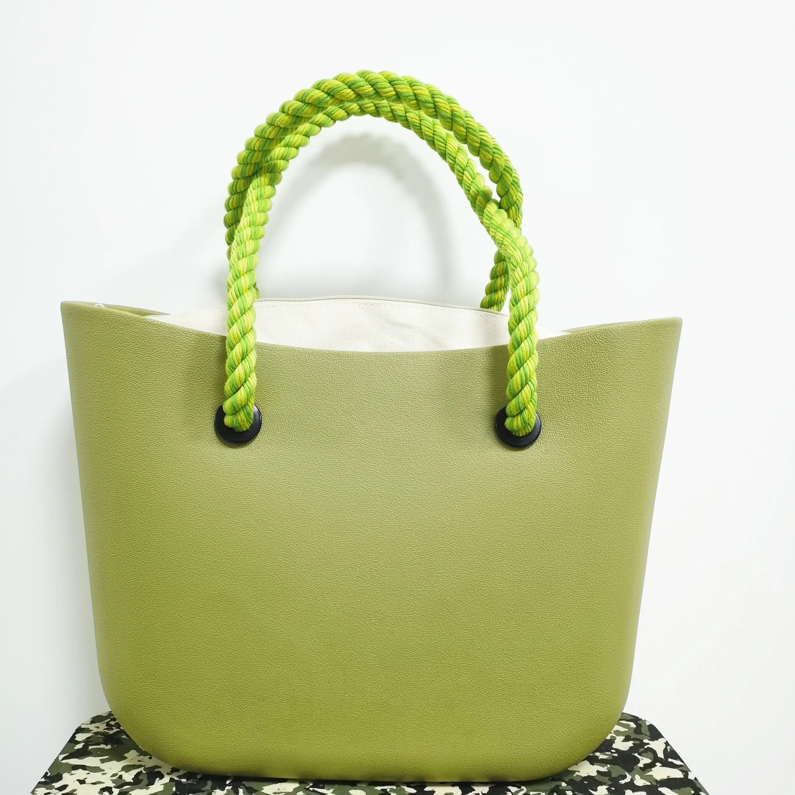 

2020 summer color rope handle new bag parts accessories, Green and mix color