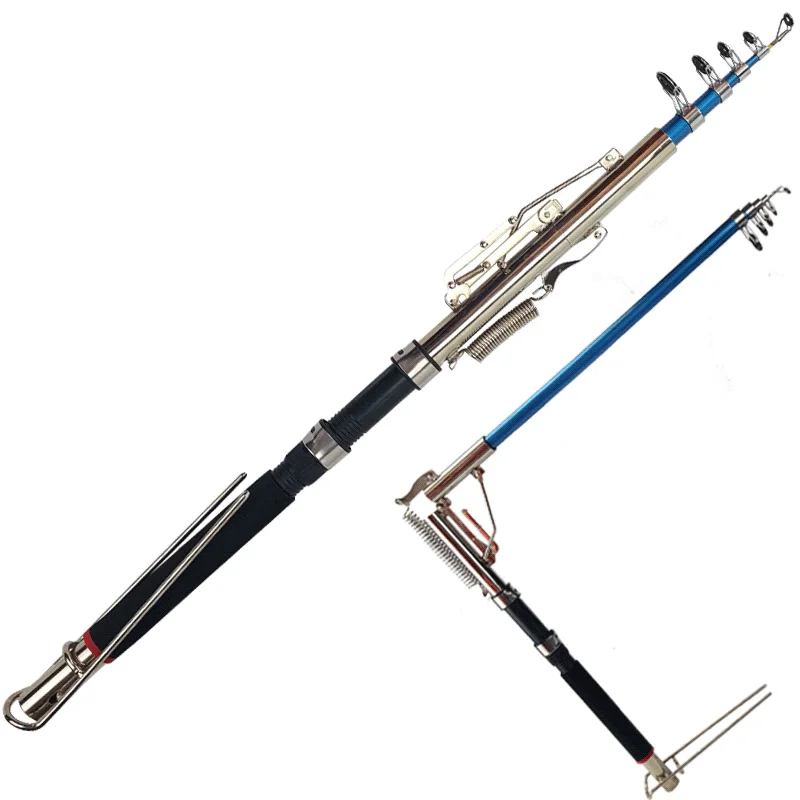 

Automatic Double Spring Angle Fishing Pole Tackle Bracket Anti-Rust Steel Fishing Bracket Rod Holder Fish Tackle, Black
