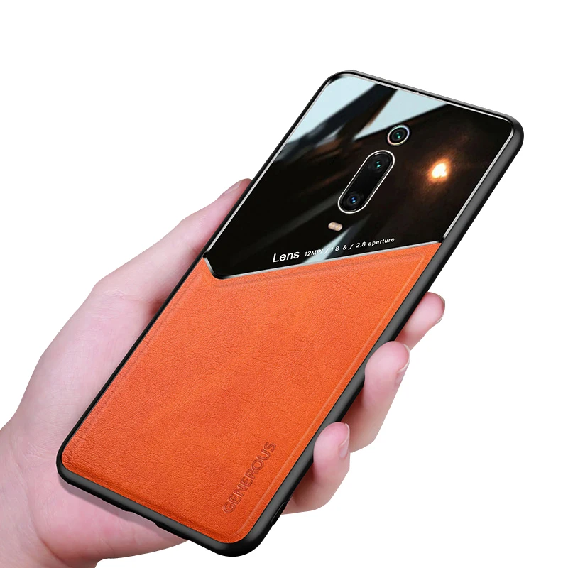 

Mirror PU Leather Shell Lens Protection Xiomi K40 K30 Ultra K30s Note 10 Max 9 8 8T 7 Cover For Xiaomi Redmi K20 Pro Phone Case