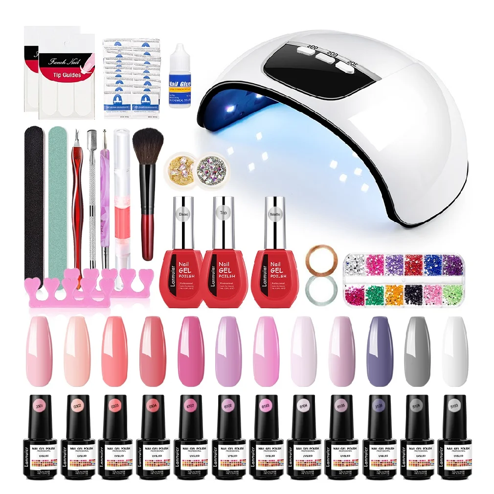 

Wholesale Gel Polish kit private label nail polish set Amazon best selling starter set, Customised