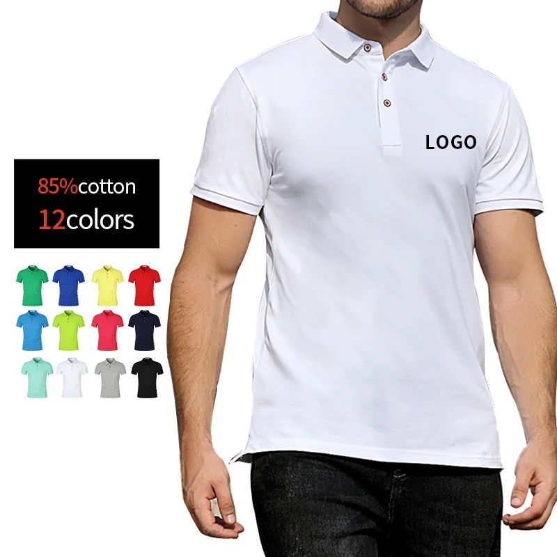 

Sales Promotion Large Size S-6xl Blank Plain Embroidery Washed T Shirt Cotton T-shirts Men's Polo Shirts