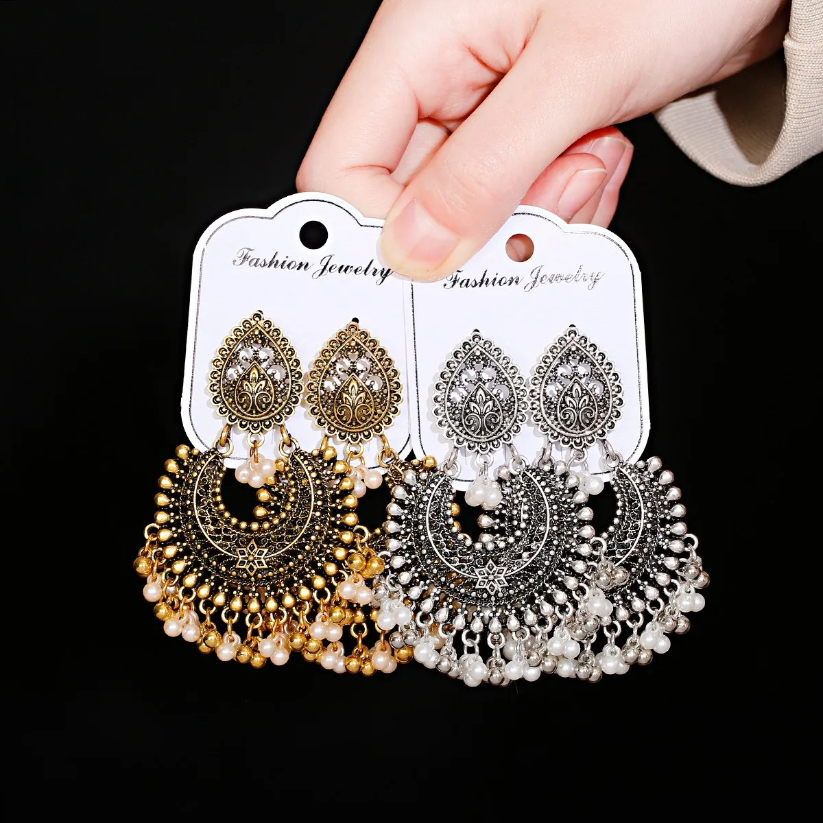

Earrings For Women Accessories Bells Indian Jewelry Ear Rings For Girls Fashion Vintage Earring Dangling Gift Kolczyki, Multi-color