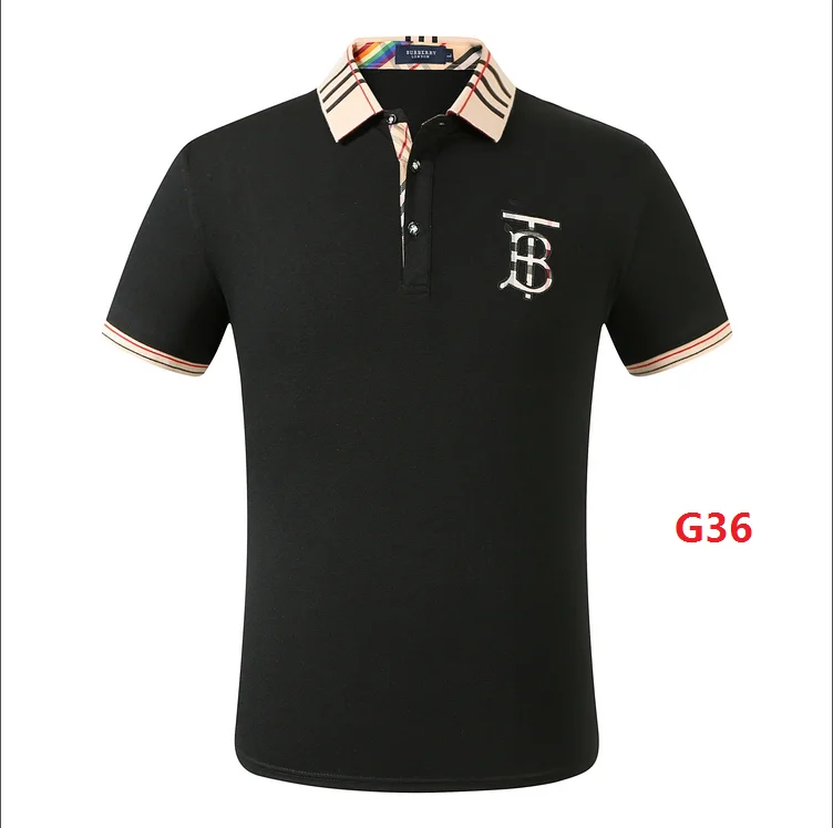 

European Version Large Size Men's Short Sleeve Cotton Polo T-shirt High Quality