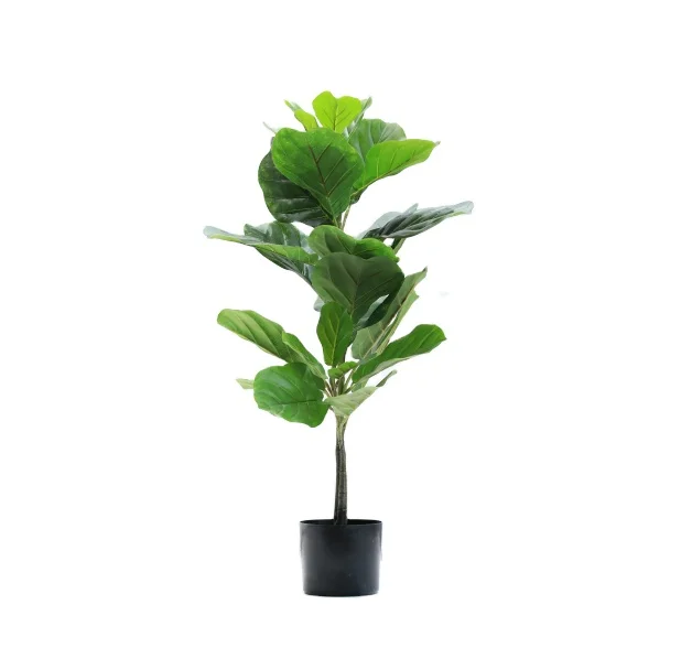 

2020 New Design Artificial Tree Plants Wholesale Ficus Pandurata Hance Indoor Outdoor Decoration