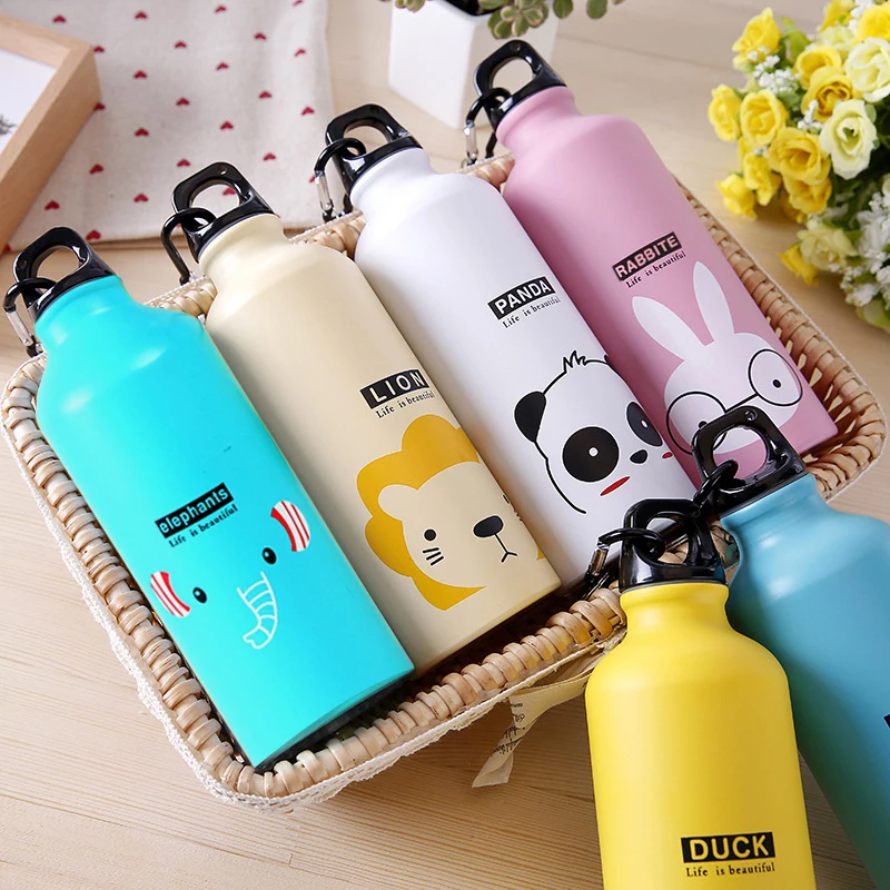 

Sports Water 500ML Cycling Camping Outdoor Travel Portable Leakproof Drinkware Aluminum Drink Bottle Heat Cold Insulation