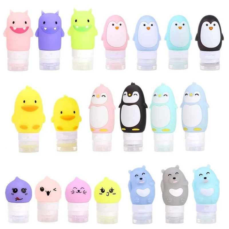 

Wholesale Leak Proof Travel Bottle,Travel Bottle Kit,Silicone Travel Bottle Set, Clear;pastel green;pink;blue;orange pink