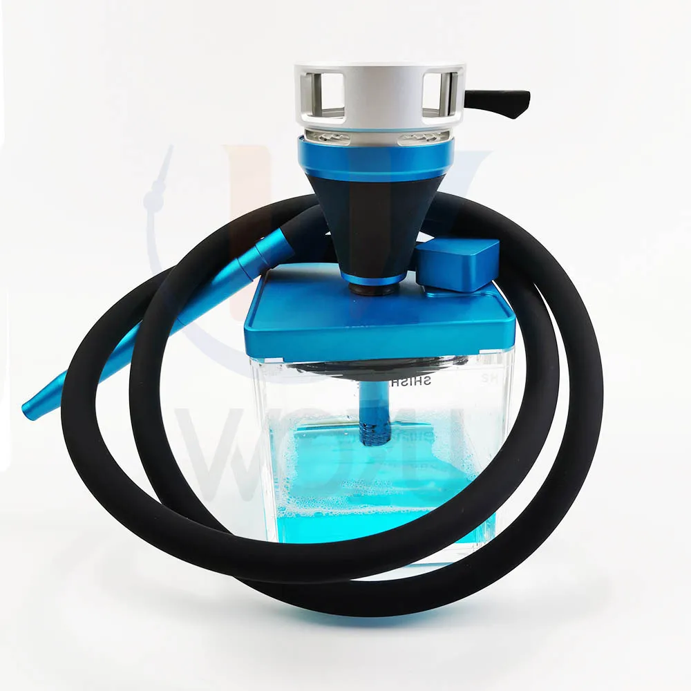 Aluminum Hookah Bucks With Led Shisha Square Hookah Box Super Chicha