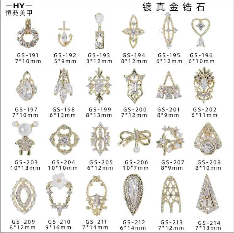 

Wholesale alloy light luxury with bear shinny bow nail art diamond nail decoration, As pc shown