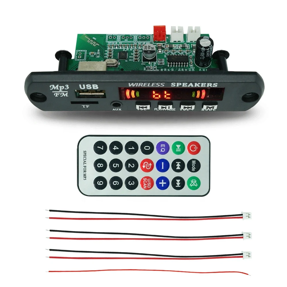 

Audio Decoder Wireless BT Blue tooth Module 12V MP3 Amplifier