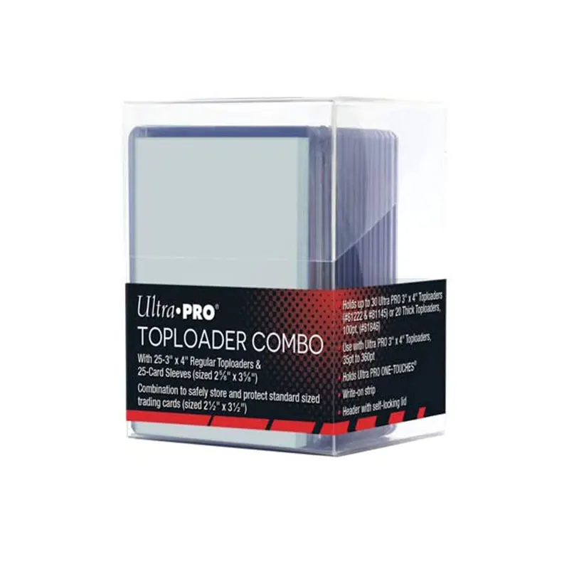 

Ultra PRO 3" x 4" Toploaders and Clear Sleeves for Collectible Trading Cards, Customized color