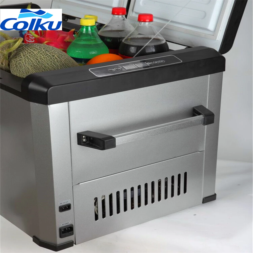 

Dual Temperature Dual Zones 12v 24v Portable Mobile Home Fridge Freezer with Compressor for Camping