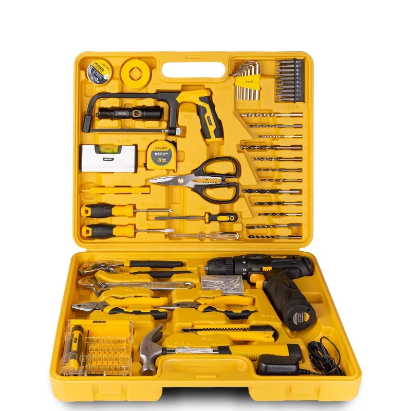 

85 Pieces of Lithium Electric Drill Tool Set Nail Drill Power Toolkitpower Electrician tool kit sets professional