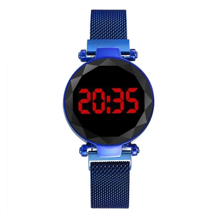 

New Touchscreen Led Magnet Watch For Men And Women Hot Selling Couples Watch Tik Tok Leisure Versatile Student Watches, 7 colors