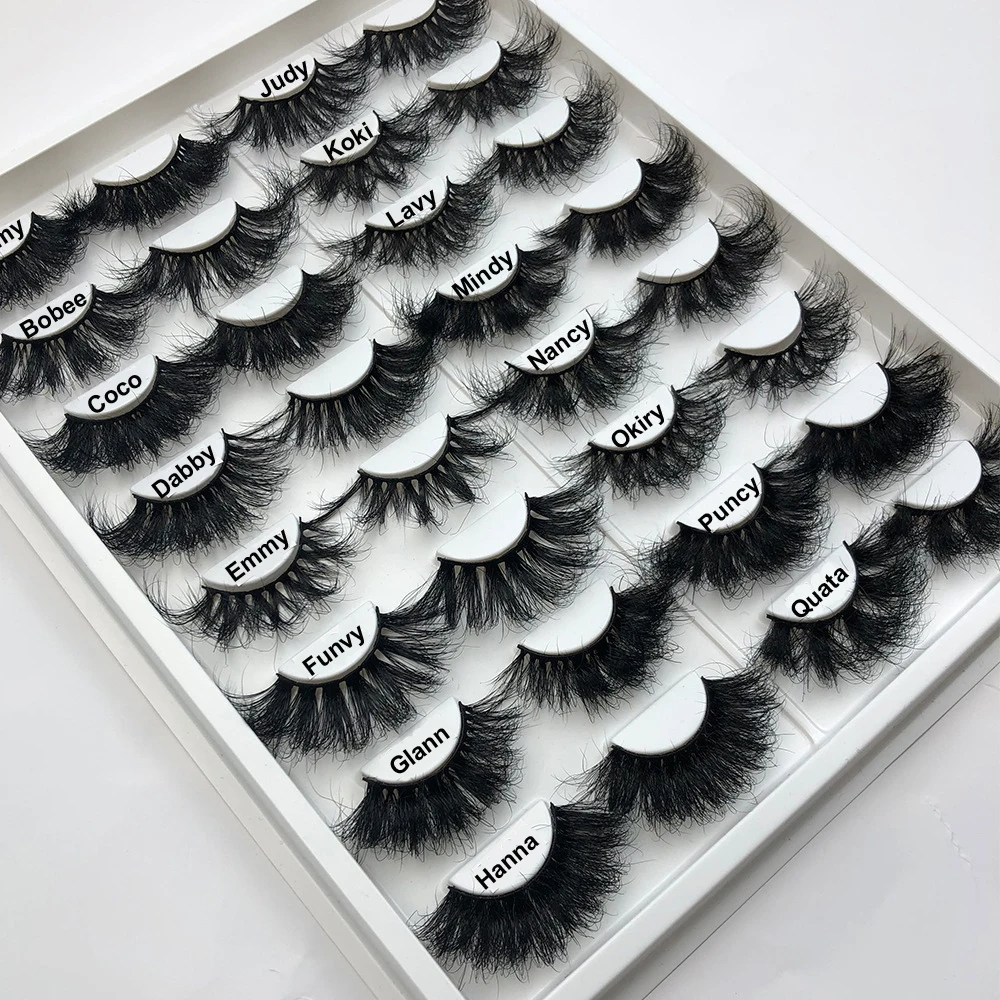 

wholesale free sample luxury beauty mink lashes silk bulk long 3d fluffy mink eyelashes vendor 25mm mink eyelash