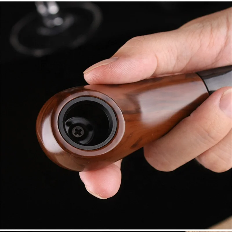 

Wood Classic Short Straight Type Circulation Smoking Pipe, Brown
