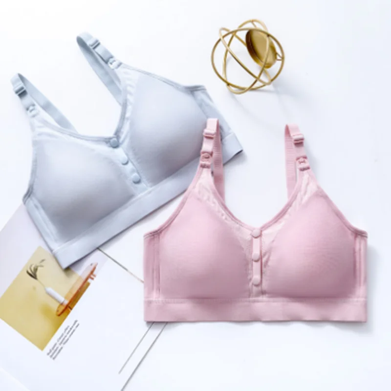 

2021 new cotton breast feeding bra for pregnant women