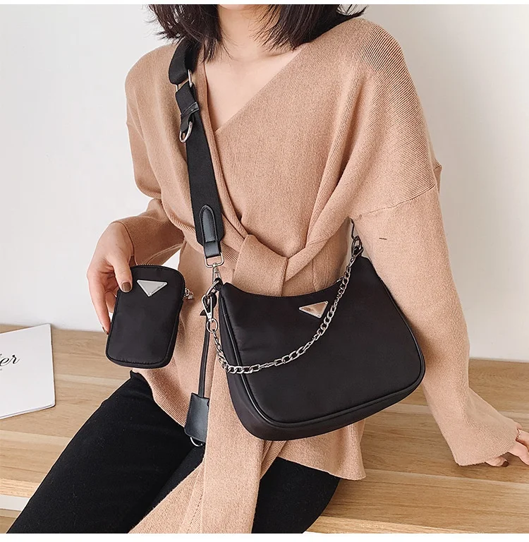 

fashion Causal Handbags lady Bags Designer Mini Pocket nylon shoulder bag women crossbody purses