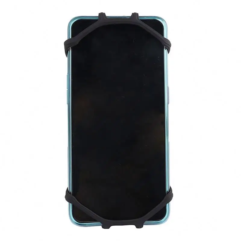 

Phone mount bike TOL8y mobile accessory 2021 universal 360 rotation silicone bicycle cell phone stand, Black