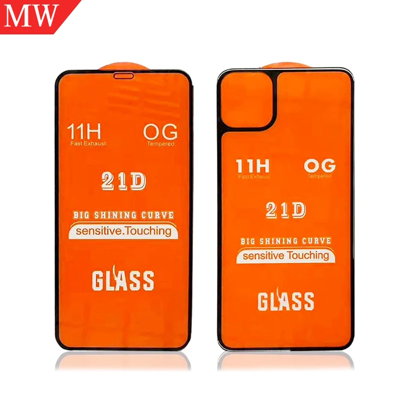 
For iphone 11 pro max full cover 21D tempered glass front back screen protector 