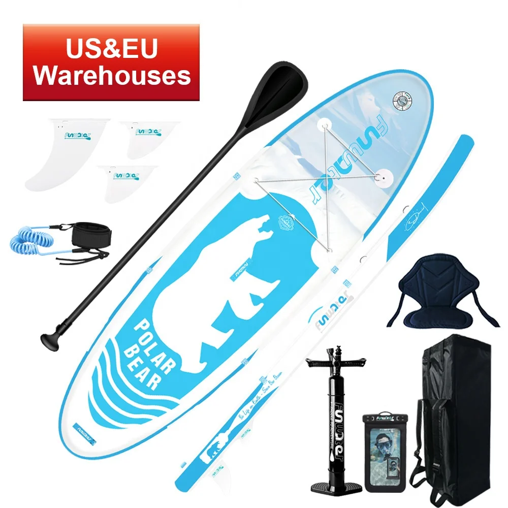 

Funwater Drop shipping sup surf accessories standup inflatable paddle boards inflatable stand up paddle board