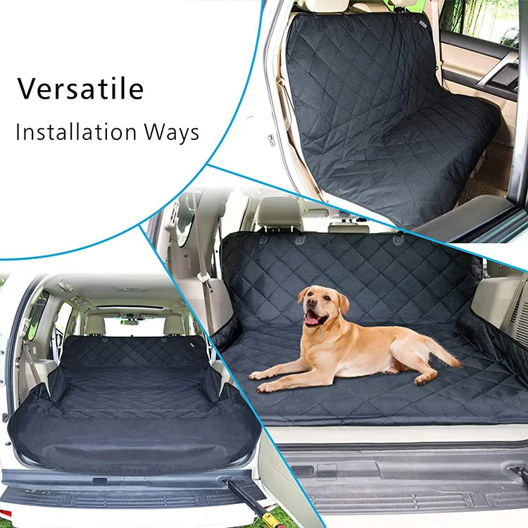 

Large protective pet dog car trunk cargo liner mat covers SUV dog car seat cover, Black