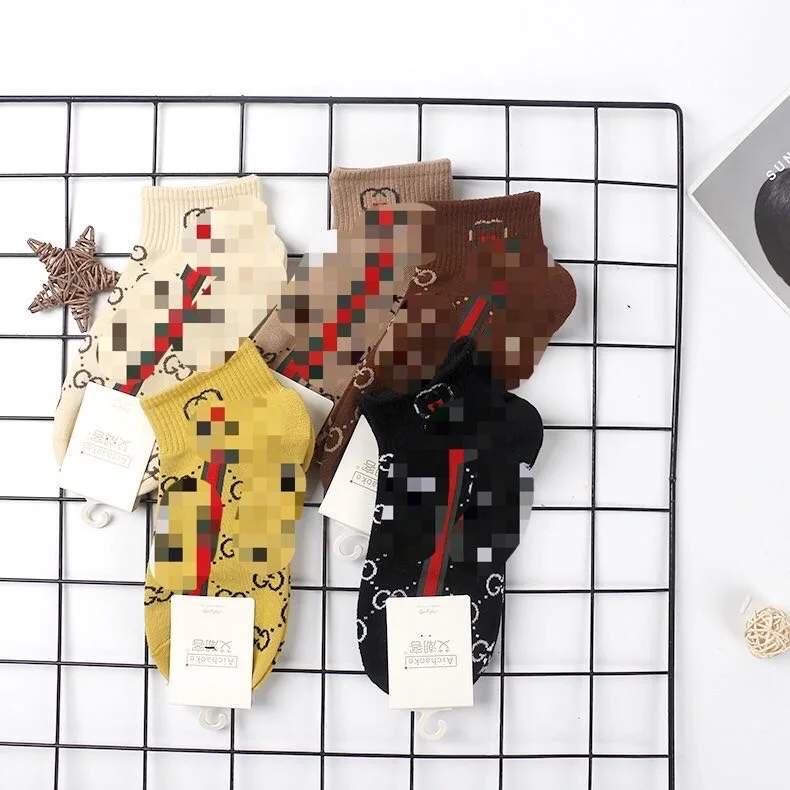 

Winter cotton fashion luxury socks couple gg socks happy socks