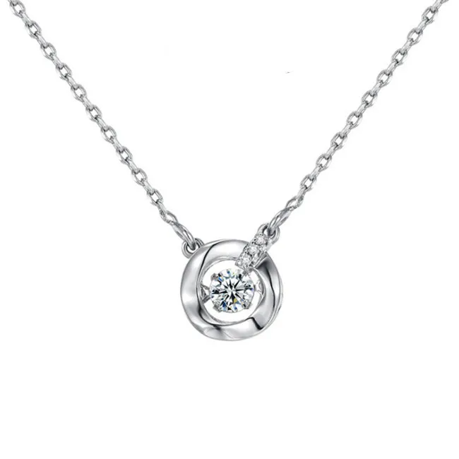 

Women's Dance Round Sparkling Necklace