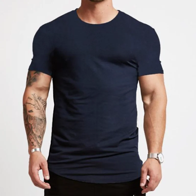 

Low Moq Custom Logo Workout Gym Quick Dry Man Plain Cotton Sport Tshirts