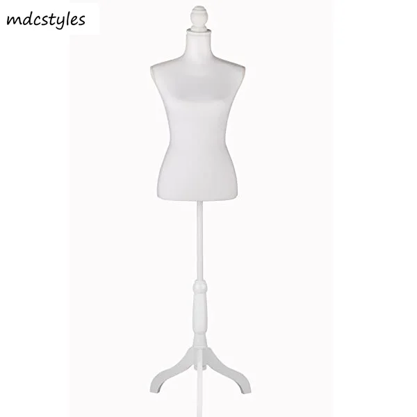 

Selling Adjustable Tripod Stand dress Form Torso Display White adjustable tailor Female Mannequin