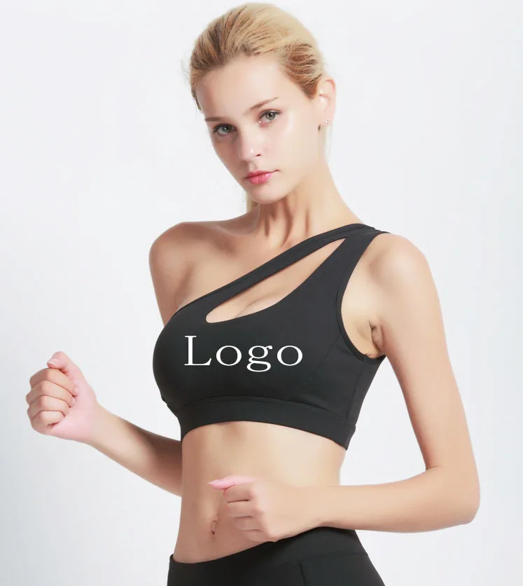 

High quality sublimation sexy crop top yoga fitness gym running dry fitness hooded padded sports bra for womens, Customized colors