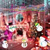 Christmas Snowman music dancing wall sticker Windows living room bedroom children's room wall paper