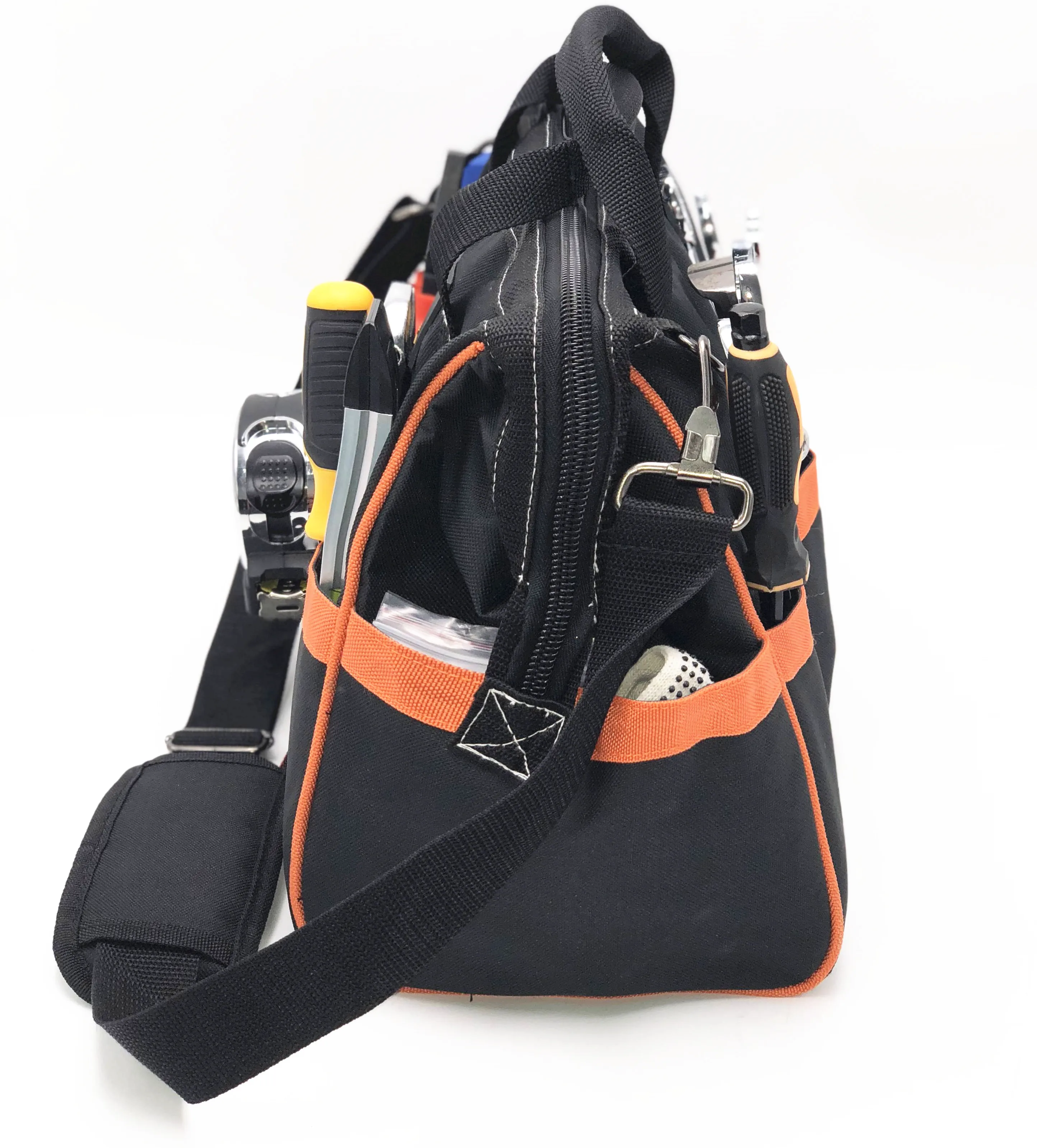 Manufactory 16 Inch Polyester Folding Hanging Tool Bag With Shoulder