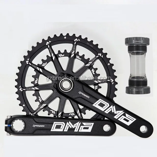 

PROWHEEL DMA-821-1-TT BB Crankste 170/172.5/175mm Road Bike crankset with bottom bracket