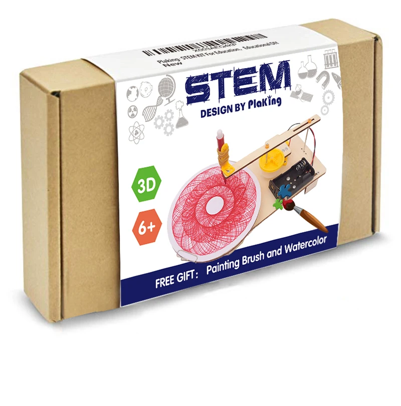 

STEM DIY 3D wooden Automatic graph plotter Physical Learning Toy Science Experiments Kits,STEM Learning Sets