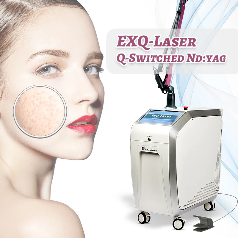 

Sincoheren nd yag laser long pulse tattoo removing machine medical CE q switch nd 1064nm yag laser tattoo machine