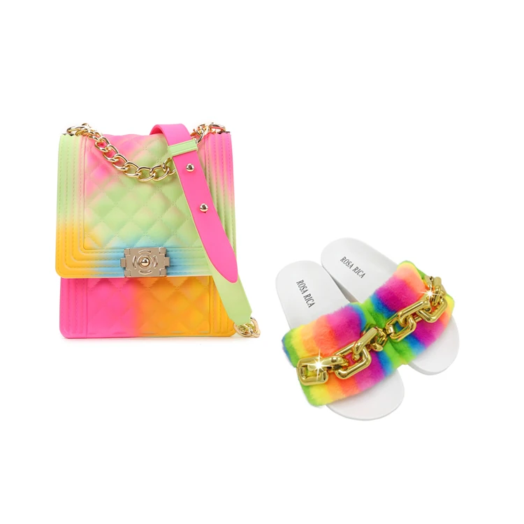 

famous brand mini women handbags lady shoes matching sandals and bag sets, As per picture