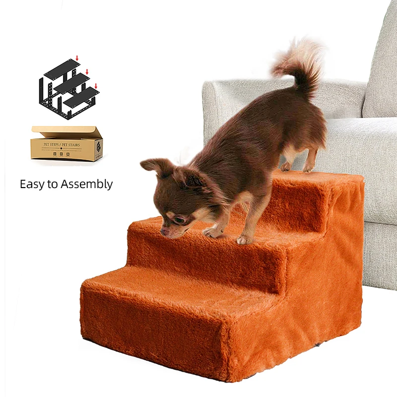 

Folding Dog Step Stairs Pet Climbing Ladder 3 Steps Ladder For Small Dogs