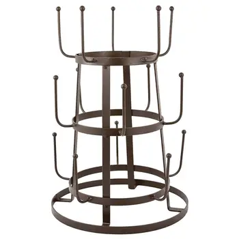 Vintage Rustic Brown Metal Iron Mug Cup Organizer Tree Drying Rack Stand Buy Metal Mug Tree Metal Mug Rack Tree Metal Mug Stand Product On Alibaba Com