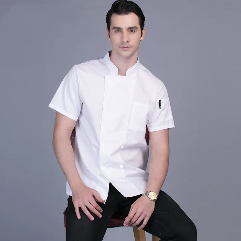 

Cheap Design Italian Cook White Kitchen Men Chef Uniform Jacket