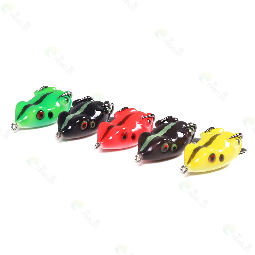 

5.5cm 11g High quality new style soft plastic Frog lures fishing lures, 6available colors to choose